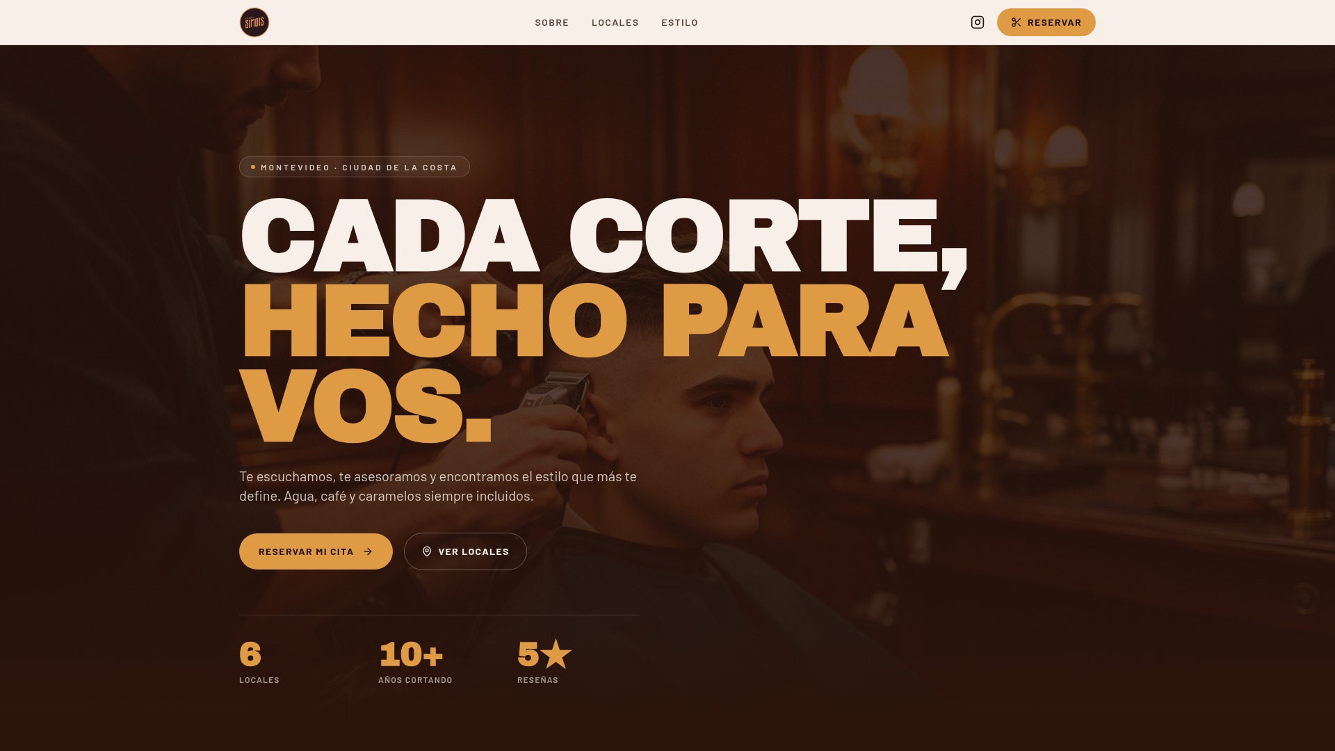 Captura del sitio Barberia Simois