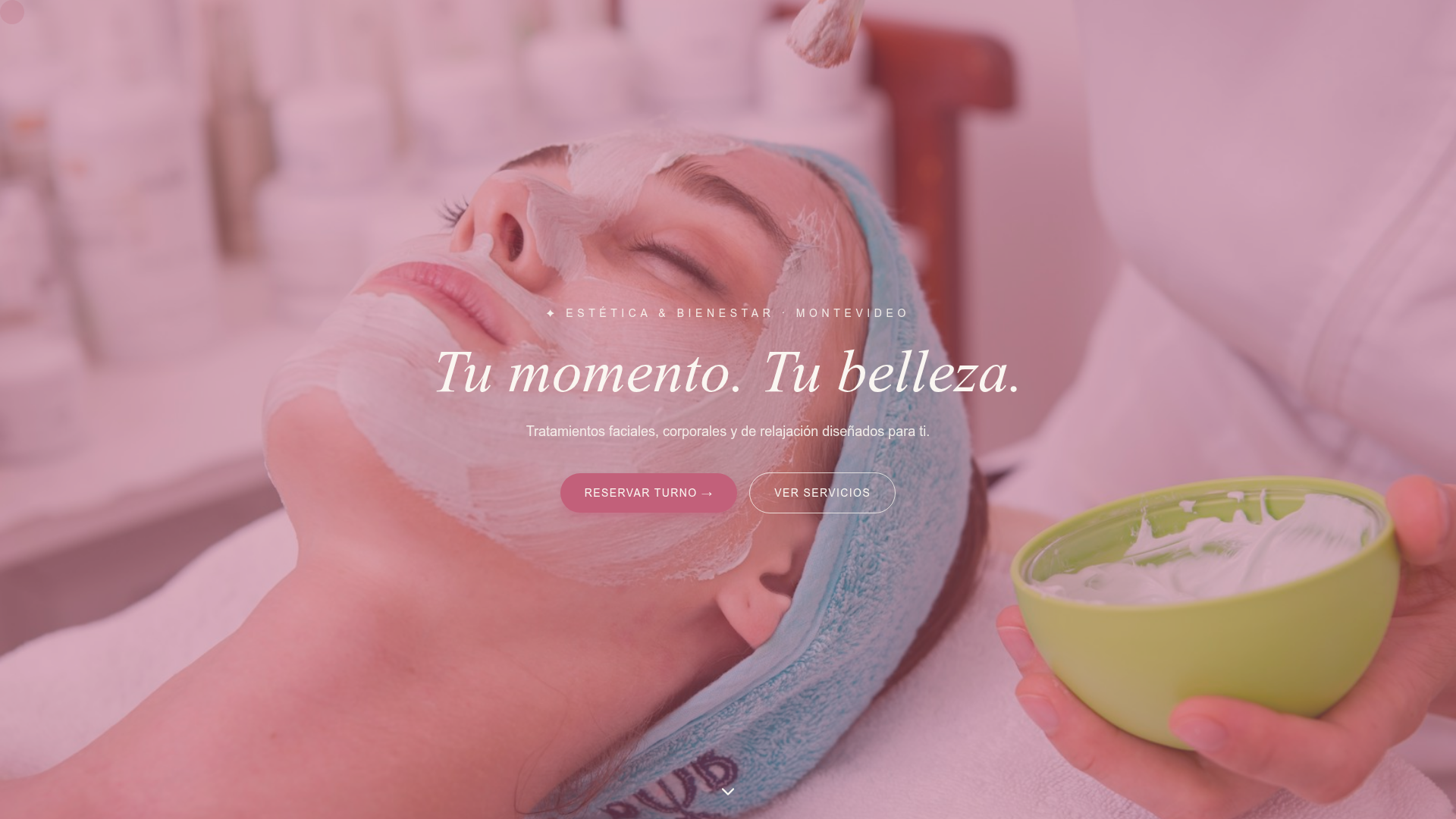 Montevideo Rose Glow website screenshot