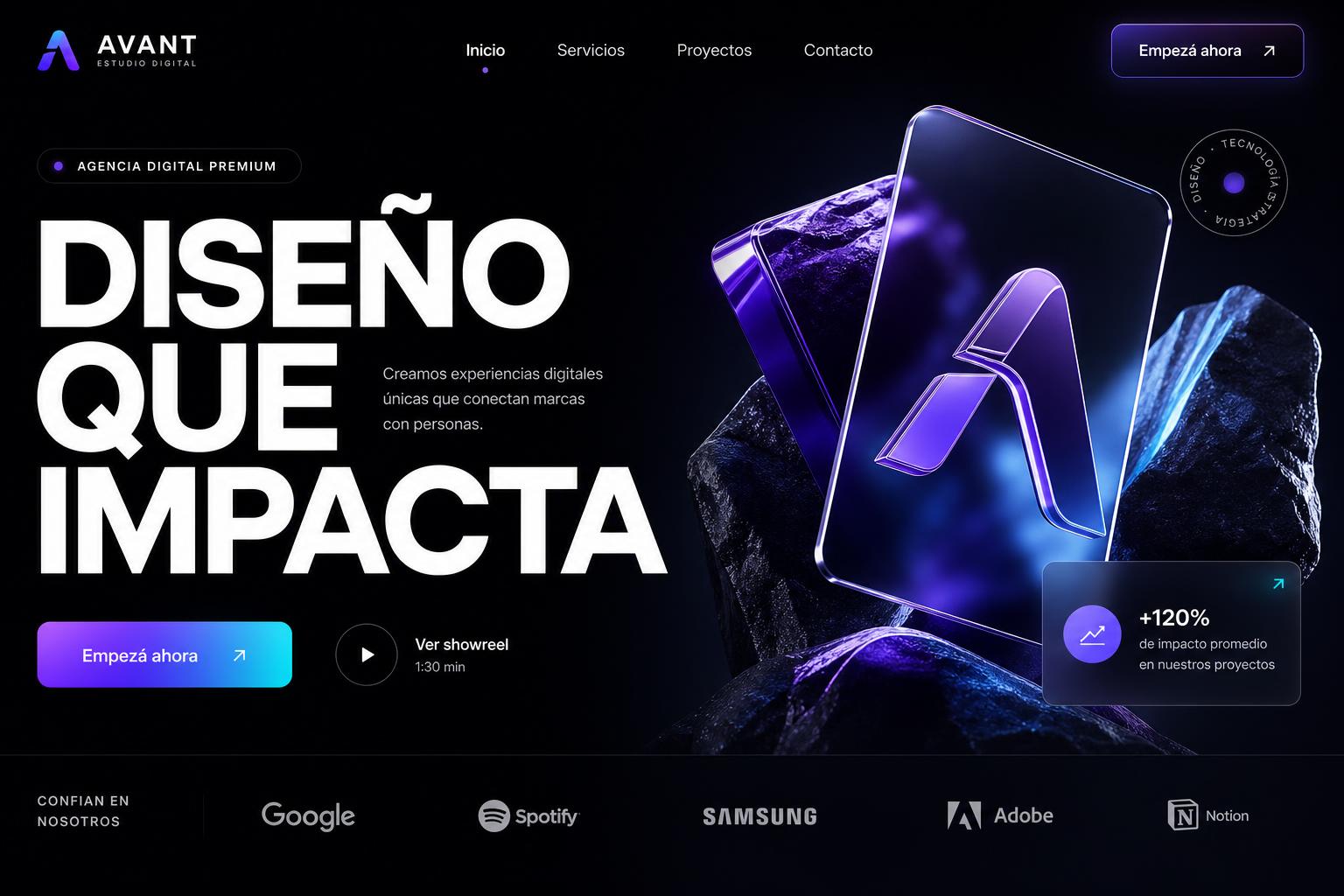 Ejemplo de web moderna